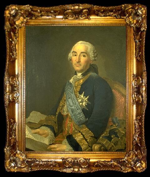 framed  Alexandre Roslin Duc de Praslin, ta009-2